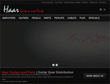 Tablet Screenshot of haarguitars.com